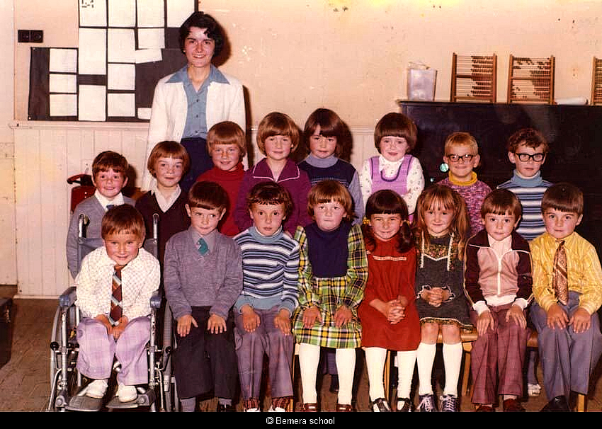 Bernera school pupils 1977
