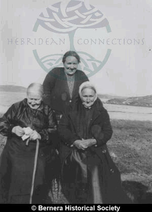 Three Ladies, Loch Roag in background