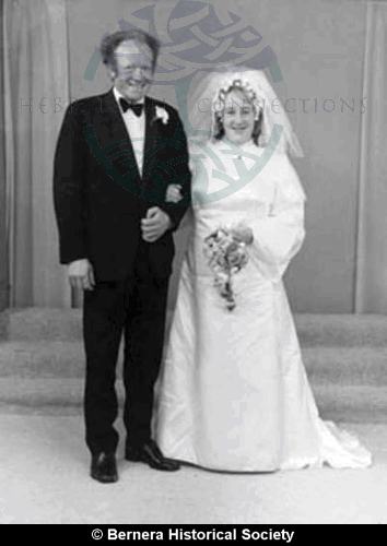 Dolly and Chirsty J Macinnes on their wedding day