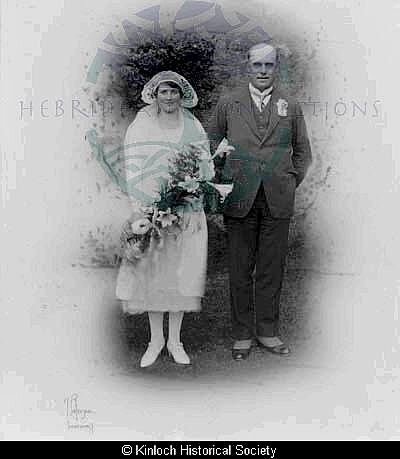 Wedding day of Annabella Macleod and Peter Maciver, 1926